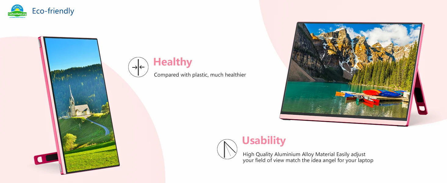 16 inch 2.5K 144Hz Portable Gaming Monitor,2560x1600 100% sRGB HDR FreeSync ,Ultra Slim w/Kickstand , Blue Light External Screen