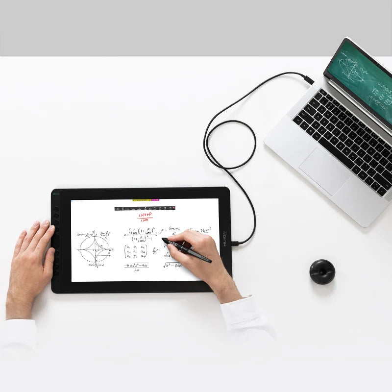 HUION Kamvas 16(2021) Graphics Drawing Monitor Battery-free Digital Pen Tablet For Windows/MAC And Android 120%s RGB