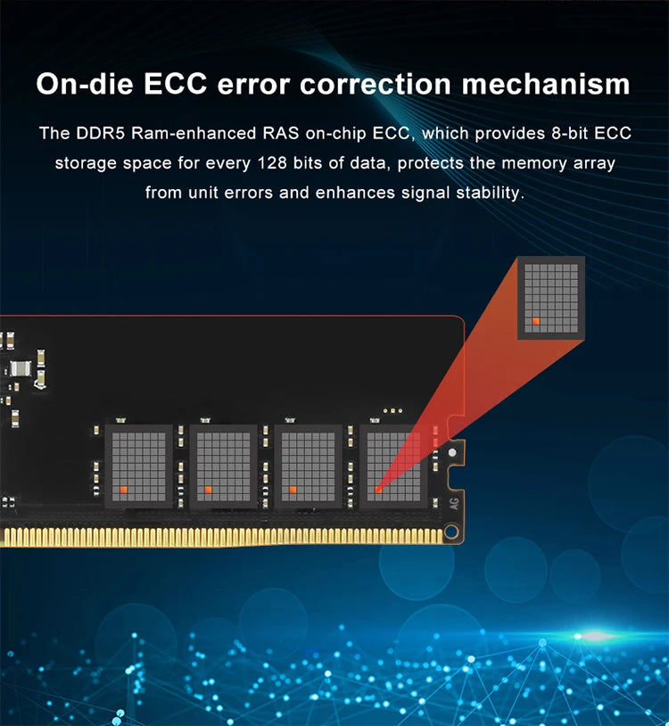 JUHOR Ram DDR5  32GB(16GBX2) 6000MHz 6400MHz DDR5 6400MHz Desktop Computer Memoria Ram