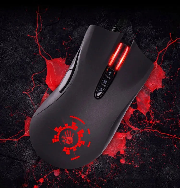 A4Tech Bloody A91 Wired Mouse One-click Instant Macro Io1.1 Macro Drive Optical Engine 8 Programming Macro Gaming Mouse