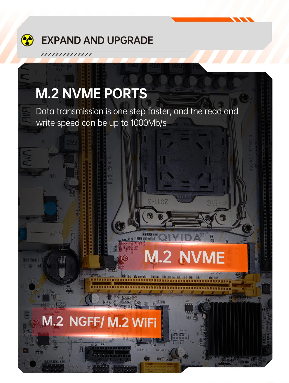 QIYIDA X99 Motherboard set LGA2011 3 kit With Xeon E5 2680 V3 CPU Processor support DDR4 RAM Memory 16GB NVME M.2 NGFF X99C612