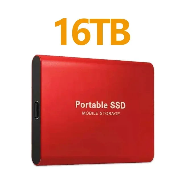 NEW Portable SSD 128TB/256TB/1TB External Hard Drive USB3.1 Solid State Disk High Speed Storage Device  for Phone/Loptop/Mac/PC