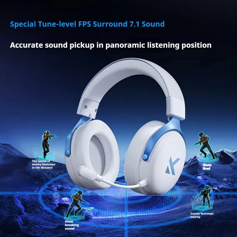 MCHOSE V9 pro Wireless Bluetooth Headset with Three Mode Microphone Noise Reduction Dynamic Low Delay for Office And Gaming