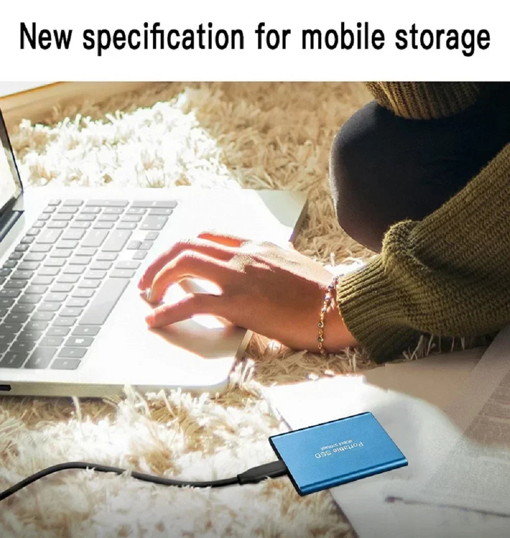 NEW Portable SSD 128TB/256TB/1TB External Hard Drive USB3.1 Solid State Disk High Speed Storage Device  for Phone/Loptop/Mac/PC