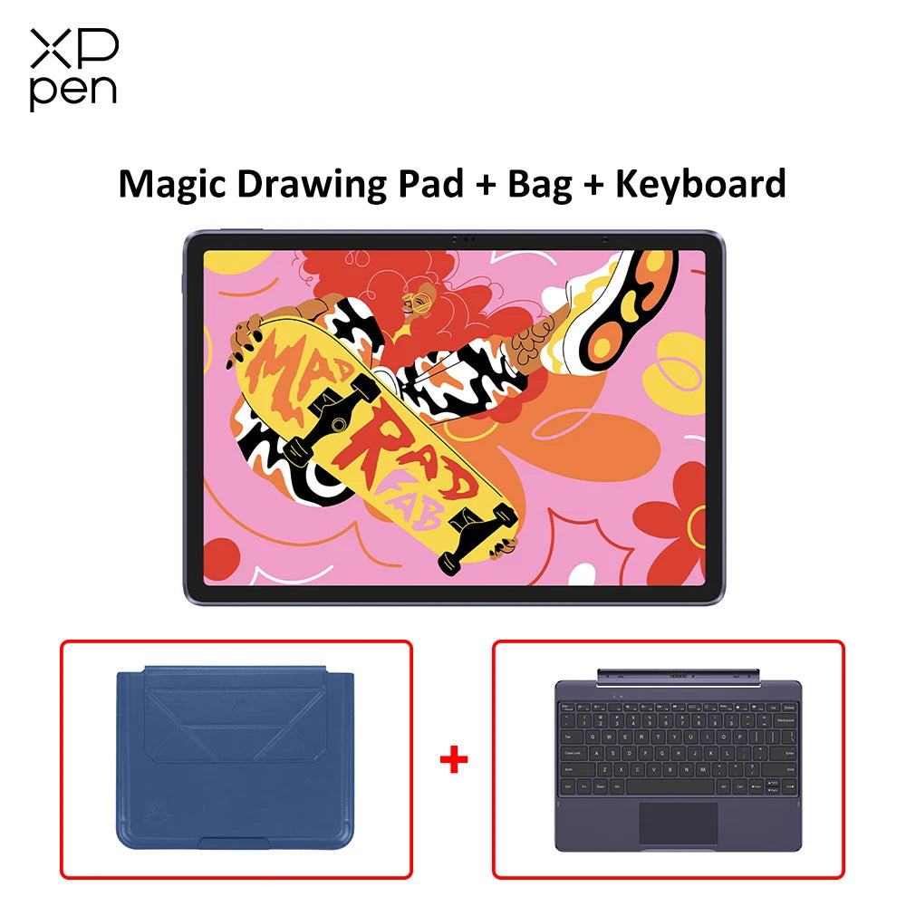 XPPen Android Tablet 12.2 inch Magic Drawing Pad Graphics Tablet with X3 Pro Pencil (16K Pressure/No Charging) 8000mAh Battery