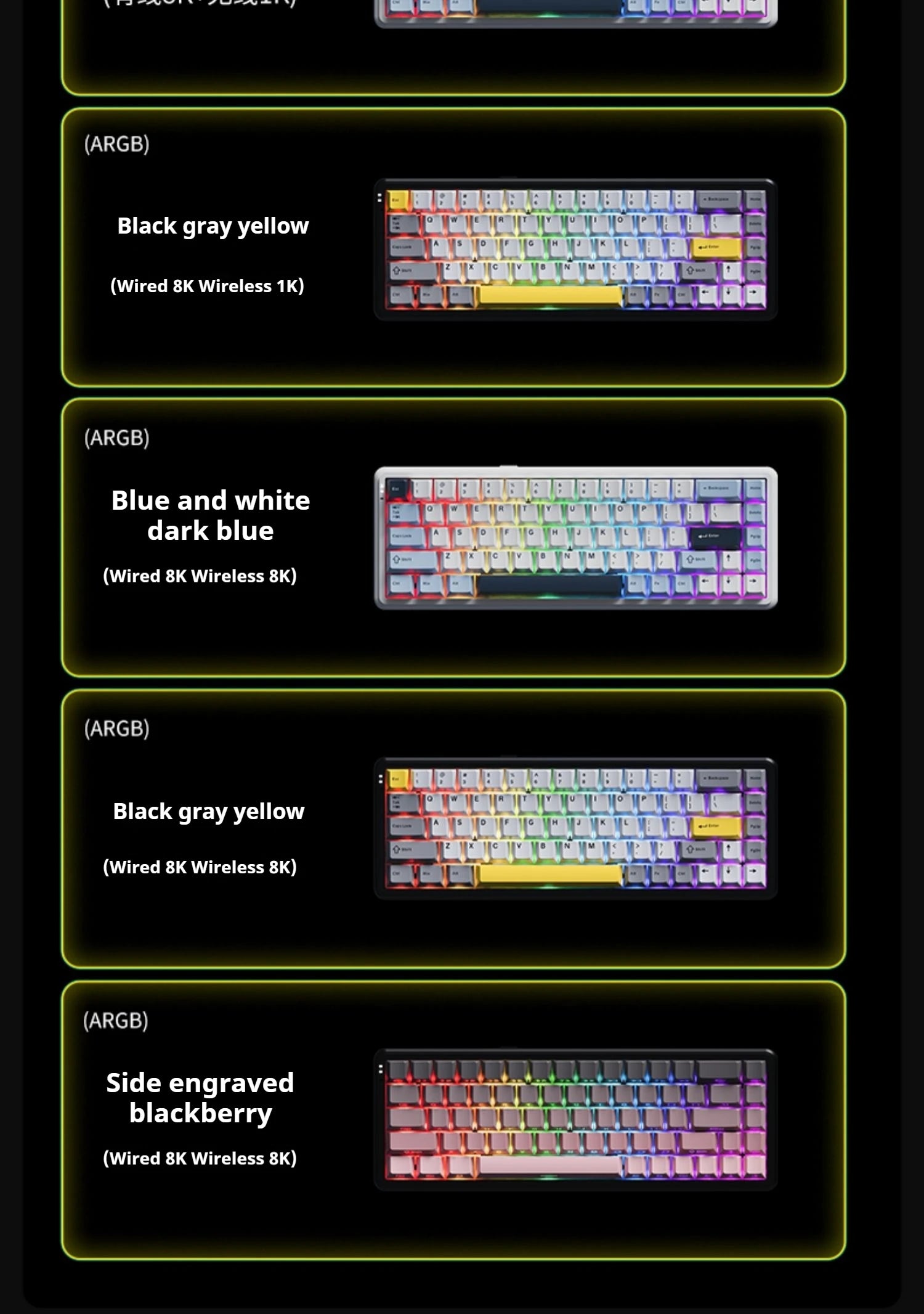 AJAZZAK680 MAX Wireless Magnetic Switch Keyboard Tri-Mode Mechanical Keyboard Gaming Esports 8K