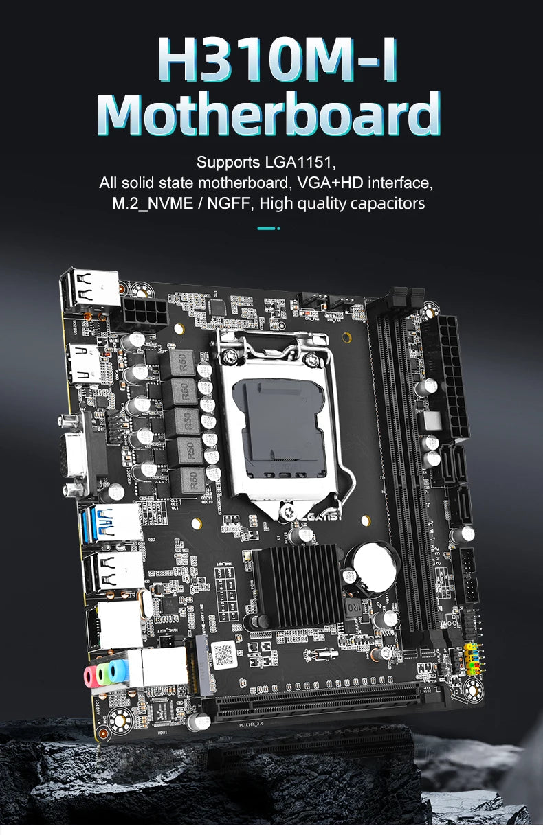 H310M mini-ITX Desktop Motherboard Intel H310 LGA1151 DDR4 For Intel 6/7/8/9 6th/7th/8th/9th generation processor