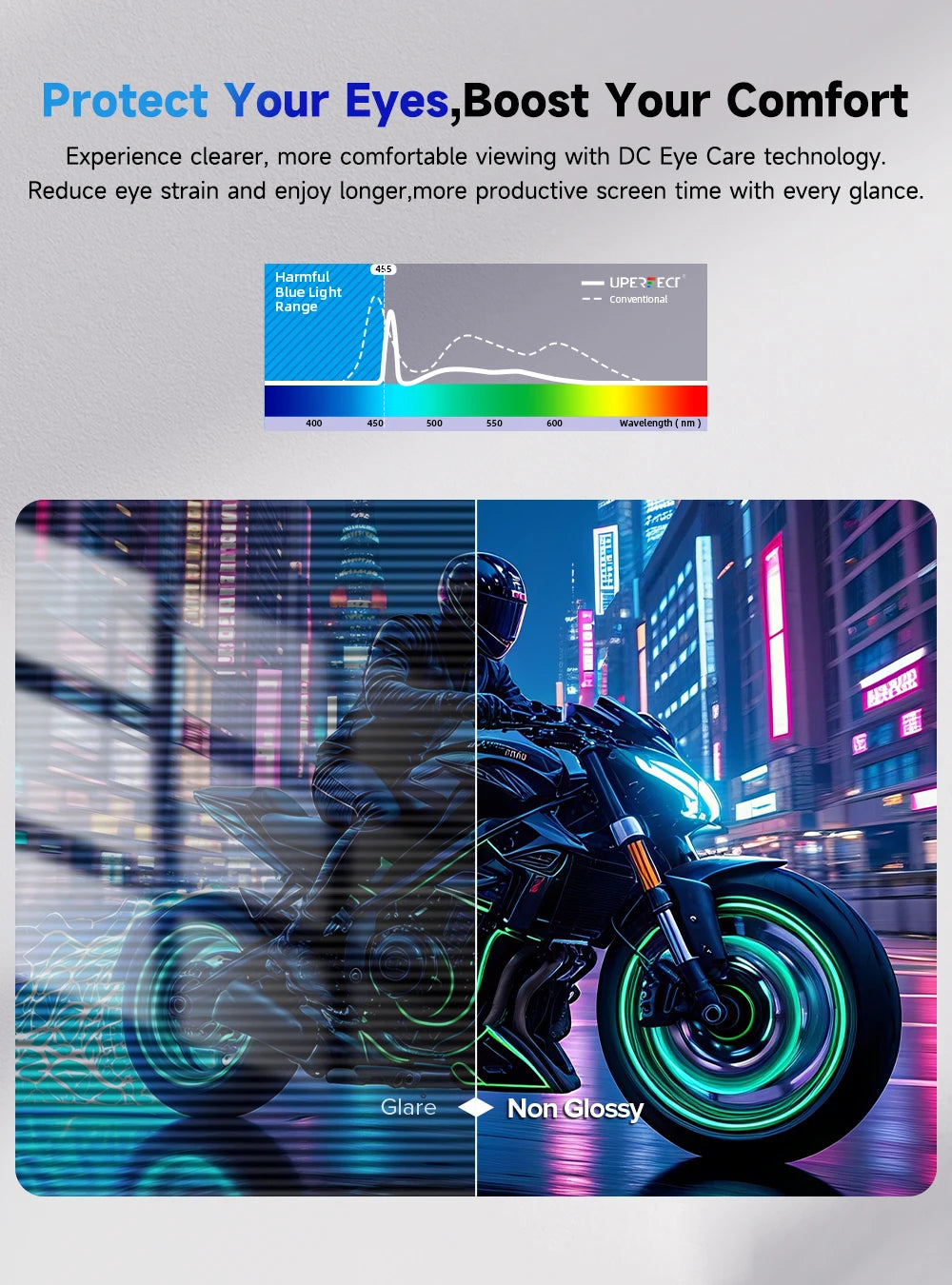 EVICIV 23.8” 4K Portable Monitor UHD 3840*2160 100%sRGB External Gaming Screen Built-in VESA Stand Speakers For Laptop Desktop