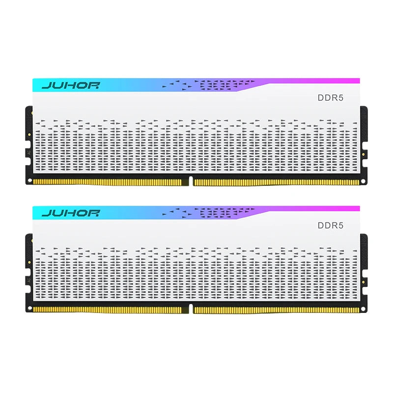 JUHOR Memoria Ram RGB DDR5 16GB 6000MHz 6400MHz PC5 Desktop Computer  Dimm Memory