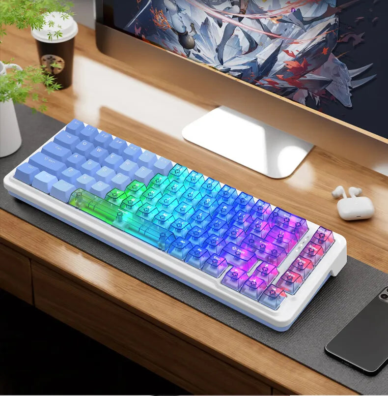 REDRAGON M68 PRO 8K Magnetic Switch Gaming Keyboard RT0.01MM Customized Switch RGB Light Hot Swap Gasket PBT Keycaps Gift PC