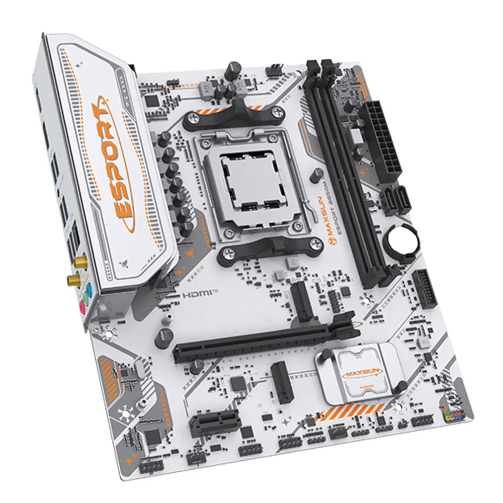 MAXSUN eSport B850M WIFI ICE Motherboard AMD Ryzen AM5 B850M Supports Ryzen7000 Ryzen8000 Ryzen9000 WIFI6 Computer components