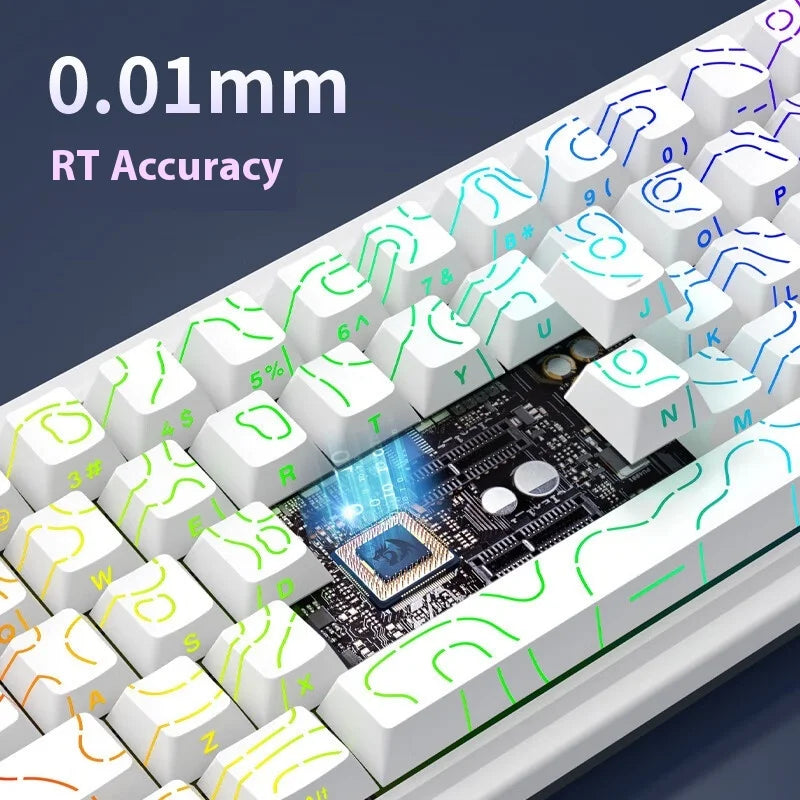 REDRAGON M68 PRO 8K Magnetic Switch Gaming Keyboard RT0.01MM Customized Switch RGB Light Hot Swap Gasket PBT Keycaps Gift PC