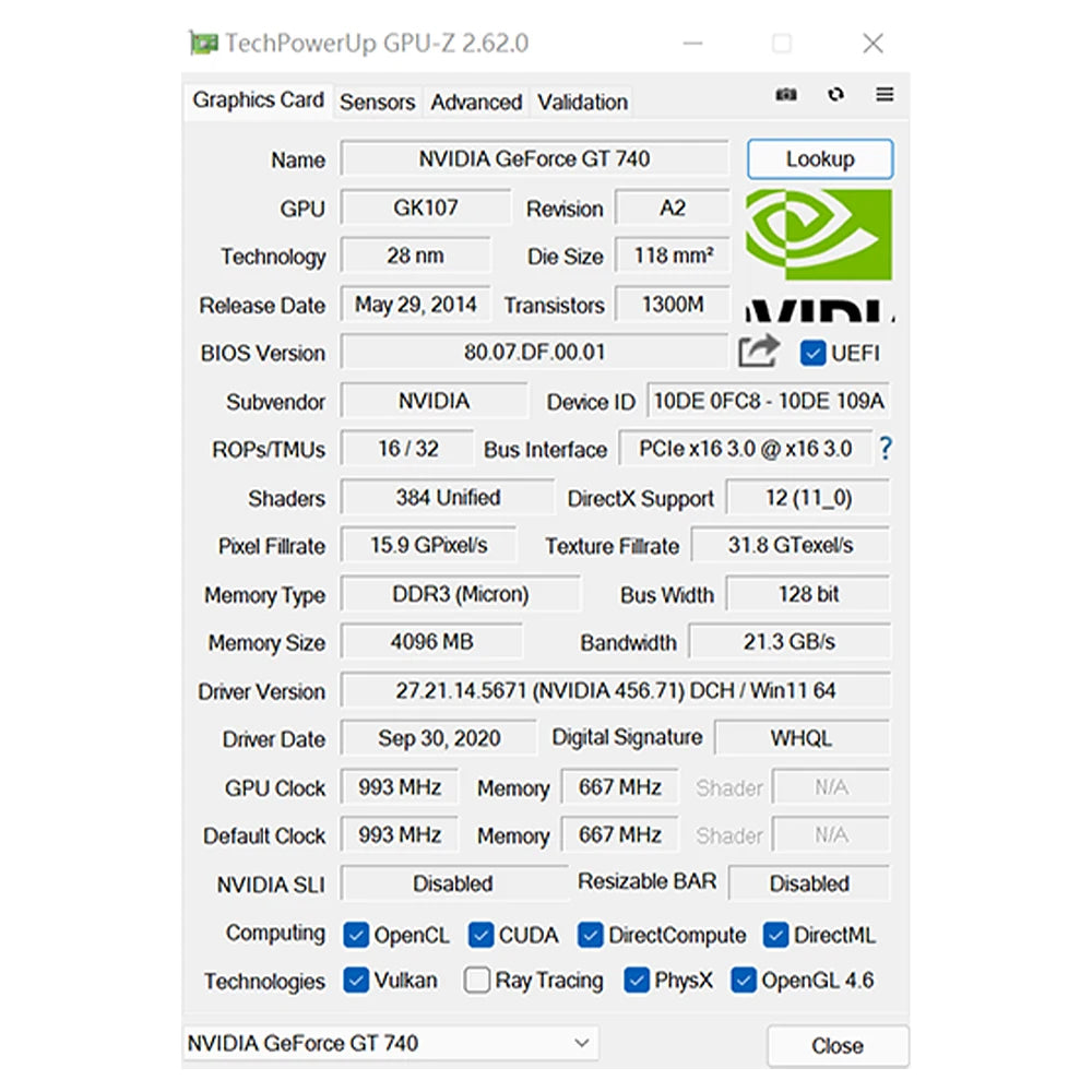 SOYO Graphics Cards NVIDIA GT740 4G GDDR3 128bit Video Card HDMI+DP+DVI For Desktop Gaming Computer Components GPU GT 740