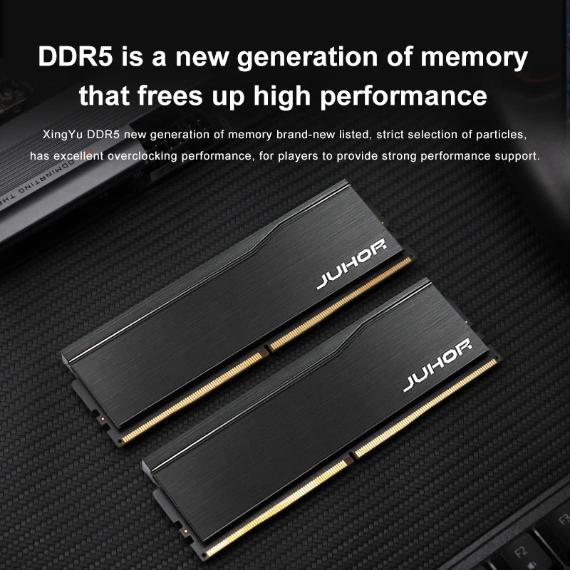 JUHOR Ram DDR5  32GB(16GBX2) 6000MHz 6400MHz DDR5 6400MHz Desktop Computer Memoria Ram