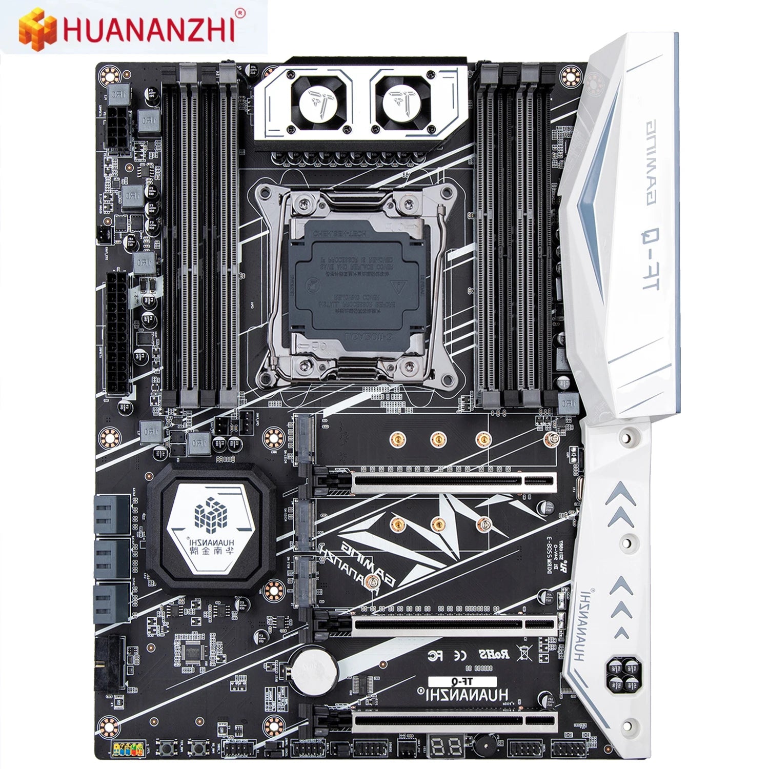 HUANANZHI x99 motherboard TF-Q LGA2011-3 E5 V3 V4 CPU with dual M.2 NVME slot support both DDR3 and DDR4