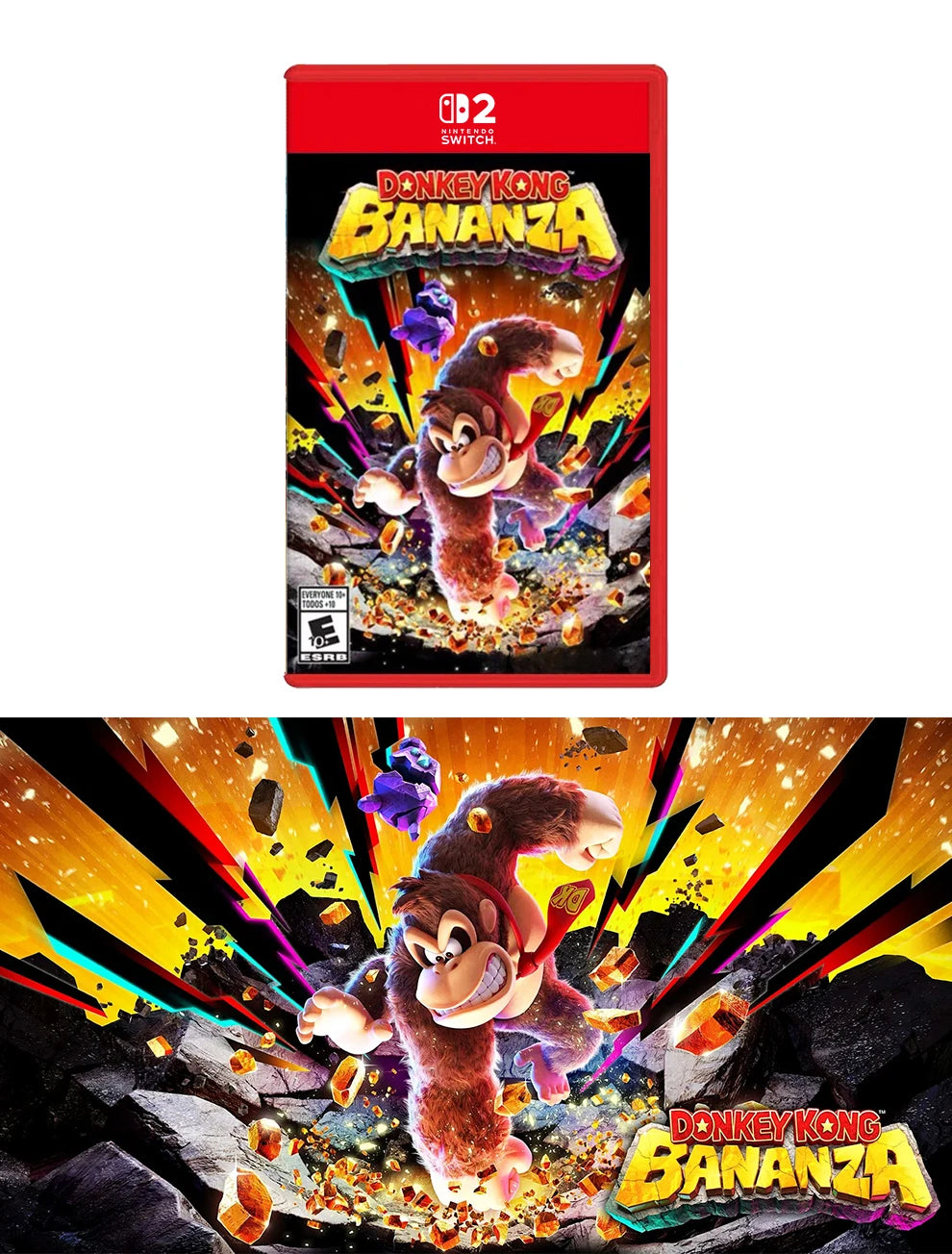 Nintendo Switch 2 Game Deals - Donkey Kong  Bananza - Original Physical Game Card for Switch 2