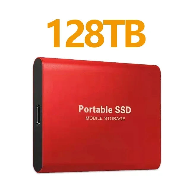 NEW Portable SSD 128TB/256TB/1TB External Hard Drive USB3.1 Solid State Disk High Speed Storage Device  for Phone/Loptop/Mac/PC