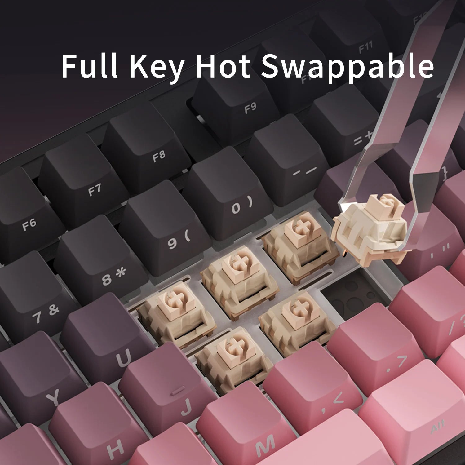 AJAZZAK870 mechanical keyboard, magnetic axis, color screen, adjustable key travel, 0.1 wireless three-mode gaming, e-sports