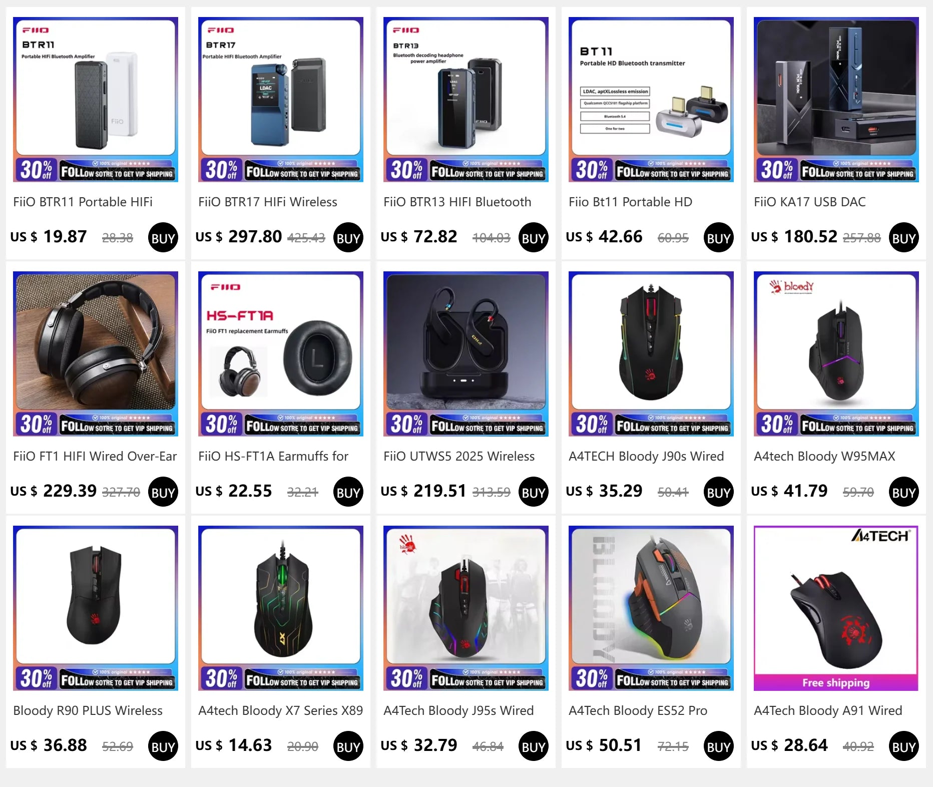 A4Tech Bloody A91 Wired Mouse One-click Instant Macro Io1.1 Macro Drive Optical Engine 8 Programming Macro Gaming Mouse