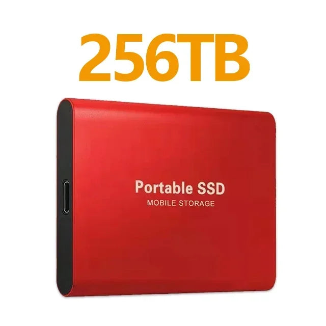 NEW Portable SSD 128TB/256TB/1TB External Hard Drive USB3.1 Solid State Disk High Speed Storage Device  for Phone/Loptop/Mac/PC
