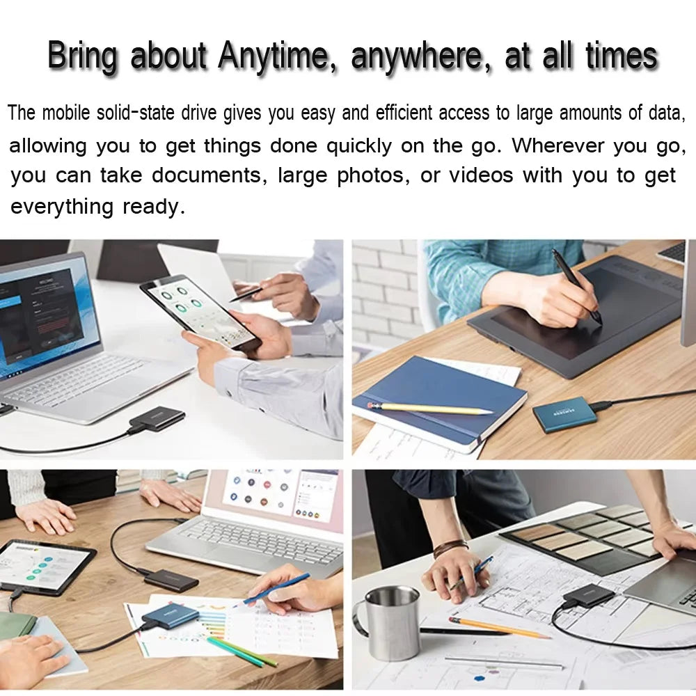 NEW Portable SSD 128TB/256TB/1TB External Hard Drive USB3.1 Solid State Disk High Speed Storage Device  for Phone/Loptop/Mac/PC