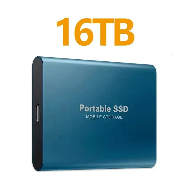 NEW Portable SSD 128TB/256TB/1TB External Hard Drive USB3.1 Solid State Disk High Speed Storage Device  for Phone/Loptop/Mac/PC