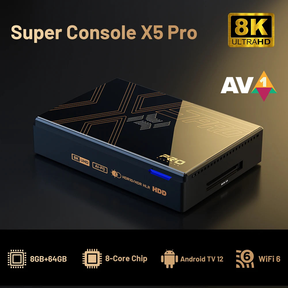 Kinhank Super Console X5 Pro Retro Game Console with 16000 Games for PS2/PS1/SS/DC/N64 with 4T HDD Plug and Play Game Player