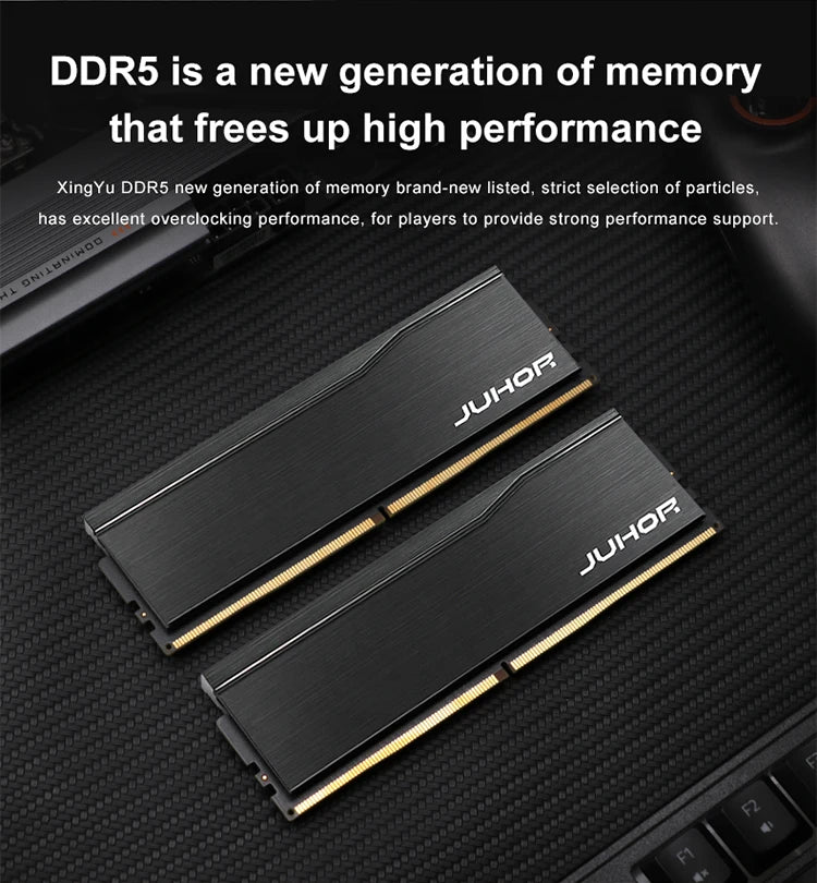 JUHOR Ram DDR5  32GB(16GBX2) 6000MHz 6400MHz DDR5 6400MHz Desktop Computer Memoria Ram