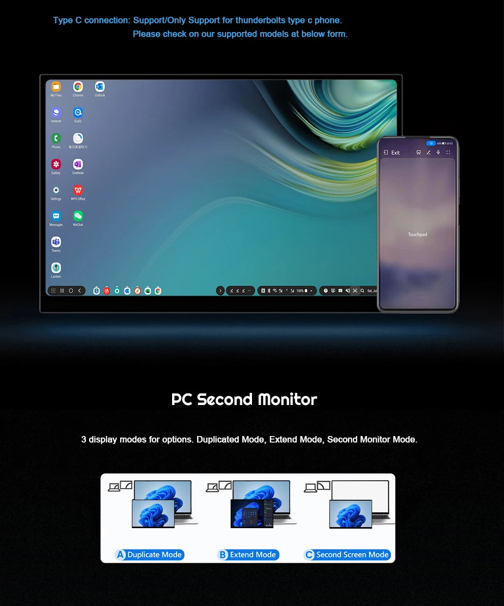 ZEUSLAP 10.5inch 1920*1280P FHD 100% sRGB IPS Screen Display Touch Portable Sub Monitor for Switch,PS5,Raspberry Pi,Laptop