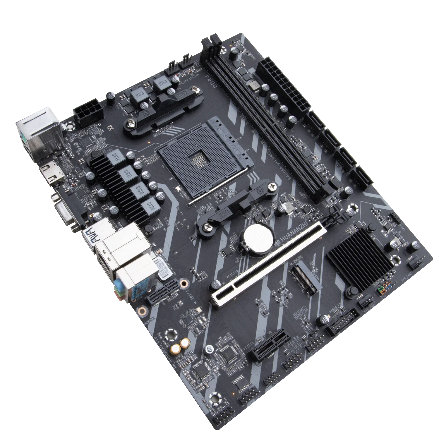 HUANANZHI AMD B450M VH AM4 Motherboard USB3.2 M.2 Nvme Sata3.0 Support Ryzen 5500 5600 5600G CPU M.2 WIFI PCIE 3.0 Micro ATX