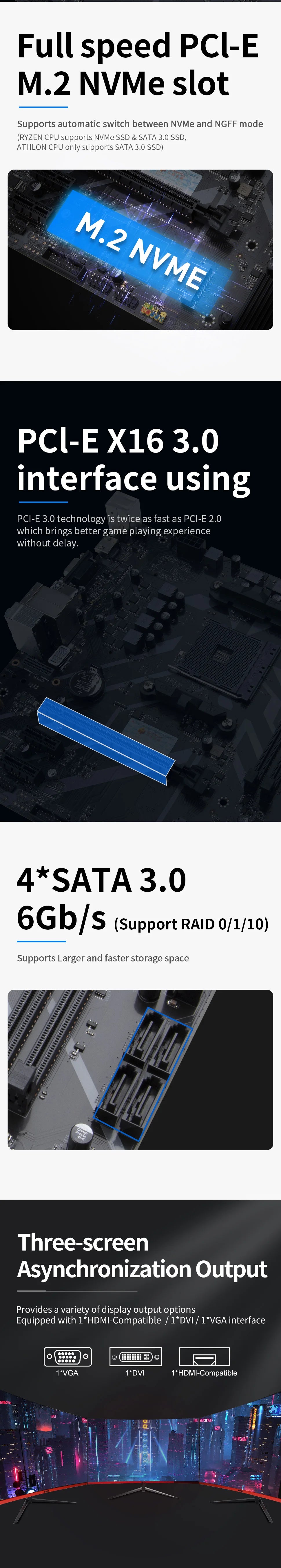 HUANANZHI AMD B450M VH AM4 Motherboard USB3.2 M.2 Nvme Sata3.0 Support Ryzen 5500 5600 5600G CPU M.2 WIFI PCIE 3.0 Micro ATX