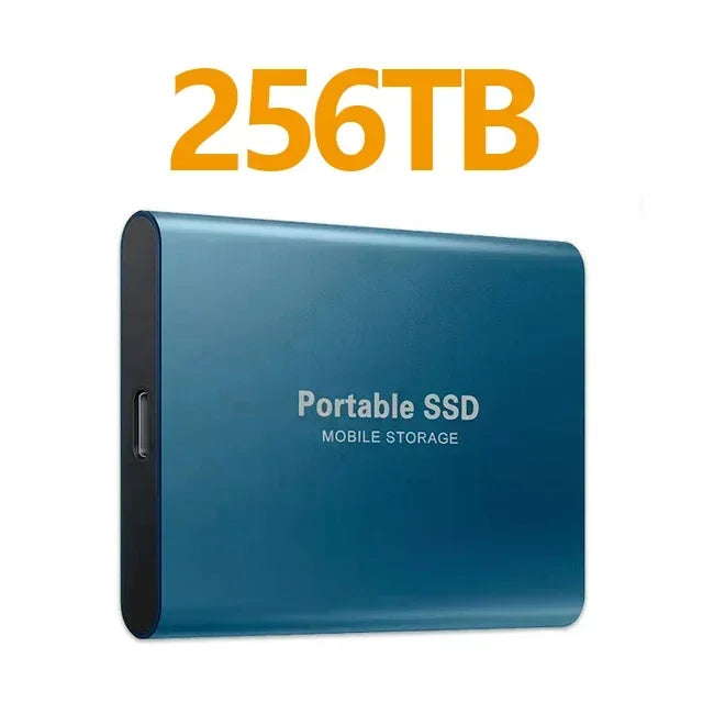 NEW Portable SSD 128TB/256TB/1TB External Hard Drive USB3.1 Solid State Disk High Speed Storage Device  for Phone/Loptop/Mac/PC