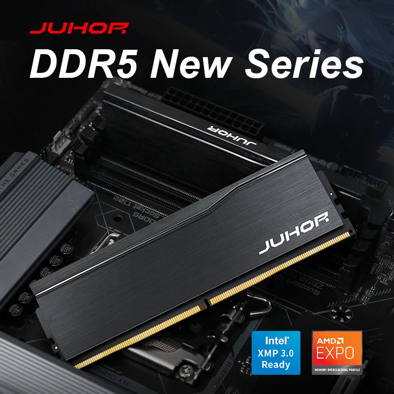 JUHOR Ram DDR5  32GB(16GBX2) 6000MHz 6400MHz DDR5 6400MHz Desktop Computer Memoria Ram
