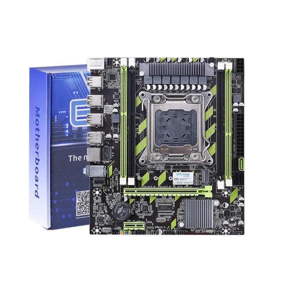 ENVINDA  X79 Motherboard LGA 2011 USB2.0 SATA3 Support REG Memory ECC And Processor Xeon E5 4DDR3 PCI-E NVME M.2