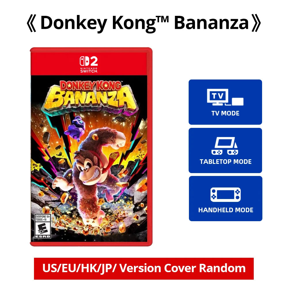 Nintendo Switch 2 Game Deals - Donkey Kong  Bananza - Original Physical Game Card for Switch 2