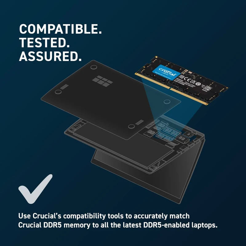 Crucial Notebook memory module DDR5 24GB 5600MHZ CL46  1.1V RAM