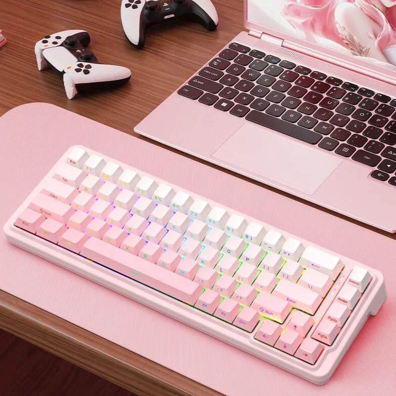 REDRAGON M68 PRO 8K Magnetic Switch Gaming Keyboard RT0.01MM Customized Switch RGB Light Hot Swap Gasket PBT Keycaps Gift PC