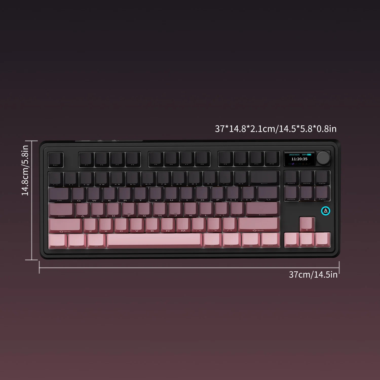 AJAZZAK870 mechanical keyboard, magnetic axis, color screen, adjustable key travel, 0.1 wireless three-mode gaming, e-sports