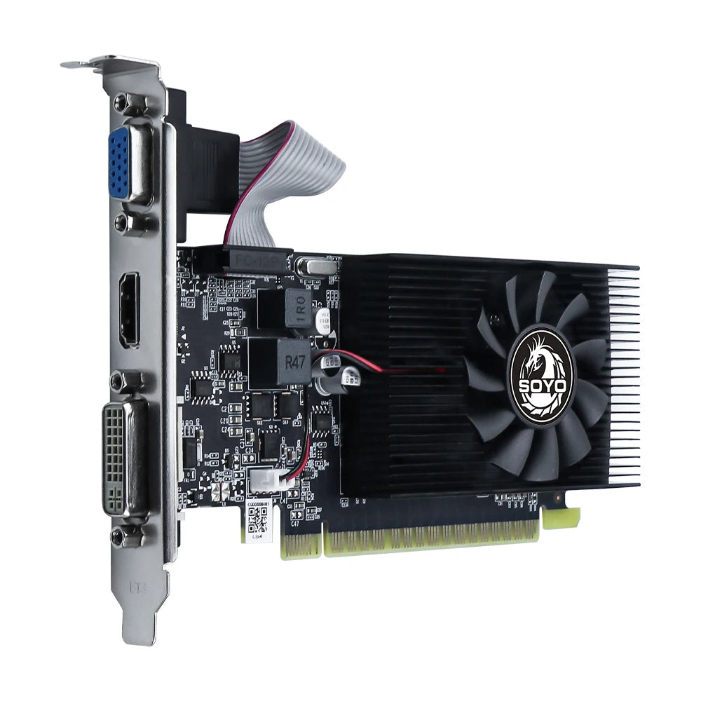 SOYO Graphics Cards NVIDIA GT740 4G GDDR3 128bit Video Card HDMI+DP+DVI For Desktop Gaming Computer Components GPU GT 740