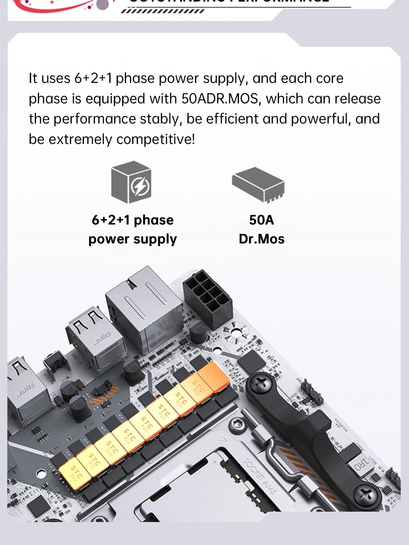 MAXSUN B650M Motherboard ITX AMD Ryzen AM5 DDR5 Supports 4800/5200/5600-8000 (OC+) memory Pcie5.0x16 2*Pcie4.0x4 M.2 ARGB WIFI 6