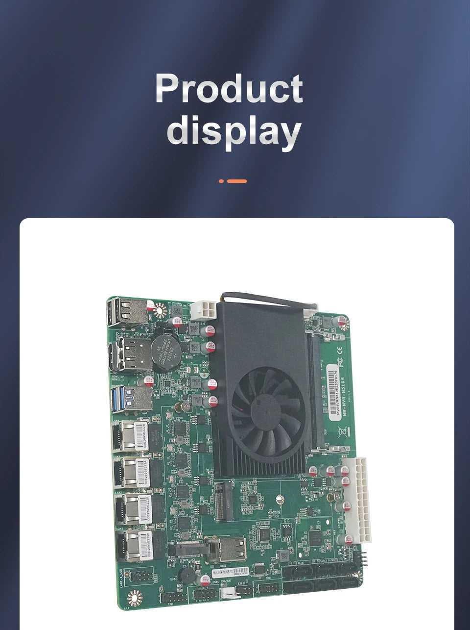 N5105 Industrial Motherboard NAS Motherboards 4 Cores 4 Threads Low Power Processor 4x2.5G i225 Network 2 M.2 Slot 6xSATA DP HD
