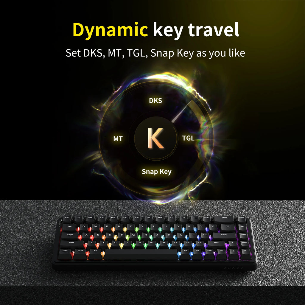 AJAZZAK680 MAX Wireless Magnetic Switch Keyboard Tri-Mode Mechanical Keyboard Gaming Esports 8K