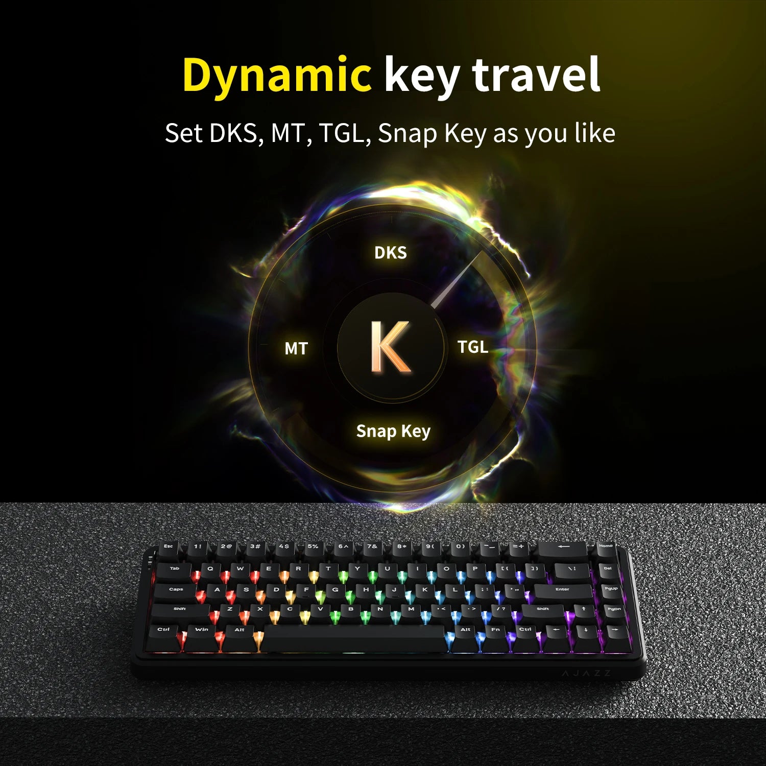 AJAZZAK680 MAX Wireless Magnetic Switch Keyboard Tri-Mode Mechanical Keyboard Gaming Esports 8K