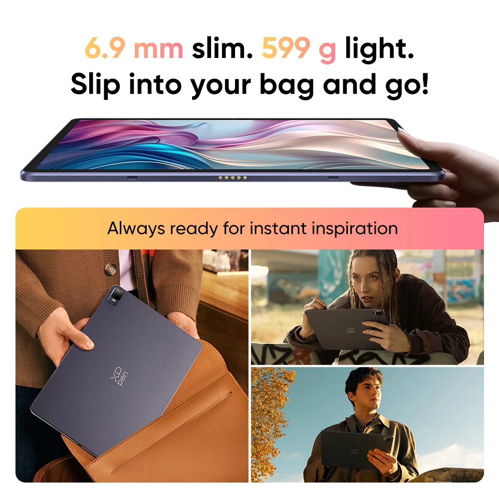 XPPen Android Tablet 12.2 inch Magic Drawing Pad Graphics Tablet with X3 Pro Pencil (16K Pressure/No Charging) 8000mAh Battery