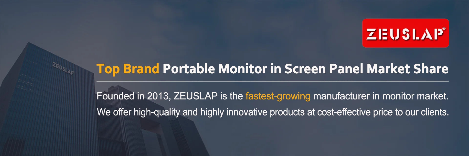 ZEUSLAP 14" 16:10 Portable Monitor 1920*1200P 100%sRGB 400Cd/m² Travel Display for LG Gram Laptop Computer Extend Screen