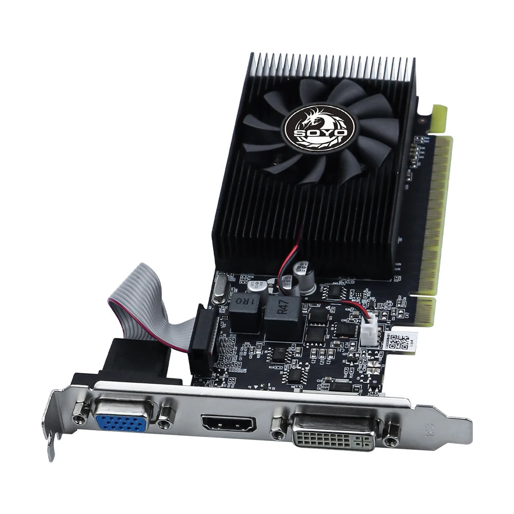 SOYO Graphics Cards NVIDIA GT740 4G GDDR3 128bit Video Card HDMI+DP+DVI For Desktop Gaming Computer Components GPU GT 740