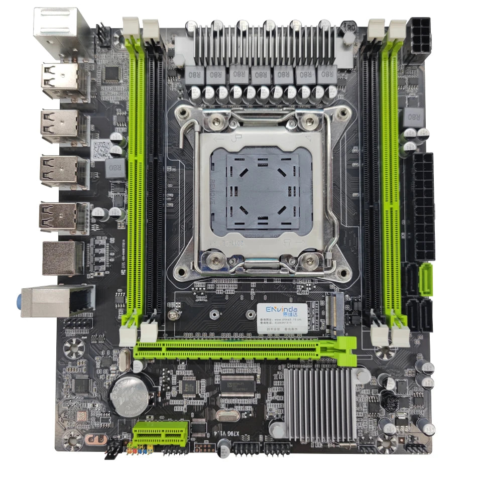 ENVINDA  X79 Motherboard LGA 2011 USB2.0 SATA3 Support REG Memory ECC And Processor Xeon E5 4DDR3 PCI-E NVME M.2