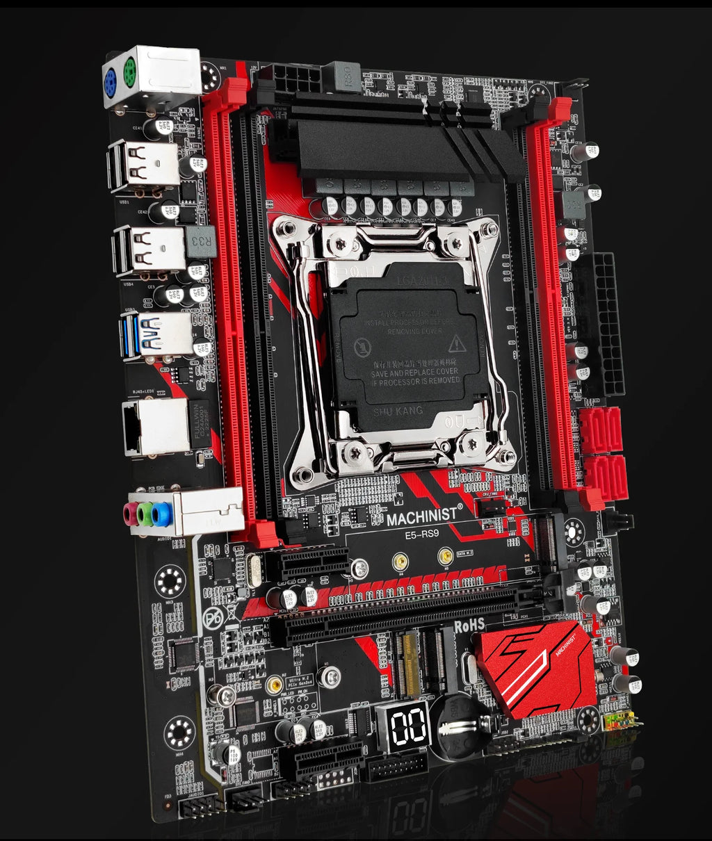 MACHINIST RS9 X99 Motherboard Kit LGA 2011-3 Set Xeon E5 2680 V4 CPU + DDR4 16GB RAM Memory Combo NVME M.2 four channels