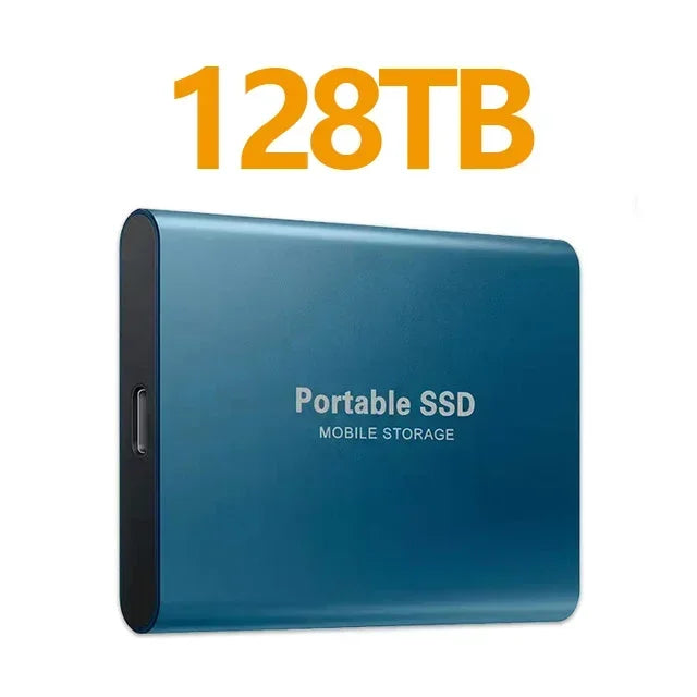 NEW Portable SSD 128TB/256TB/1TB External Hard Drive USB3.1 Solid State Disk High Speed Storage Device  for Phone/Loptop/Mac/PC