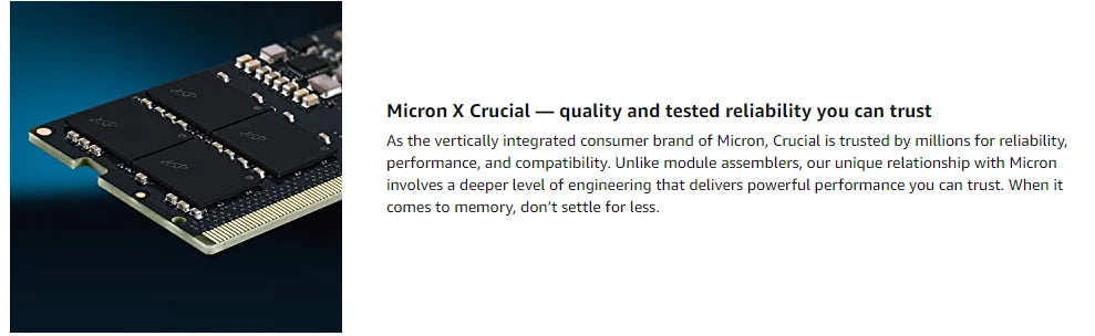 Crucial Notebook memory module DDR5 24GB 5600MHZ CL46  1.1V RAM
